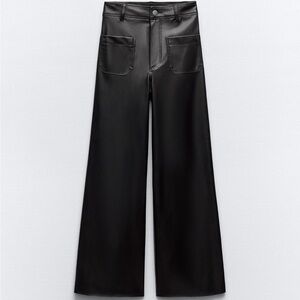 Zara Black Wide Leg Pants